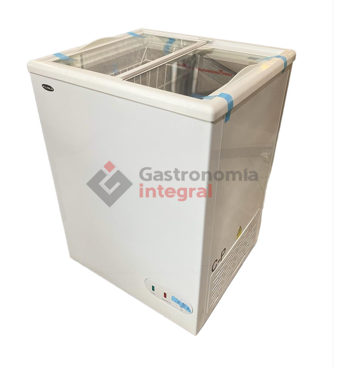 Freezer horizontal 100 lts tapa vidrio - kuma